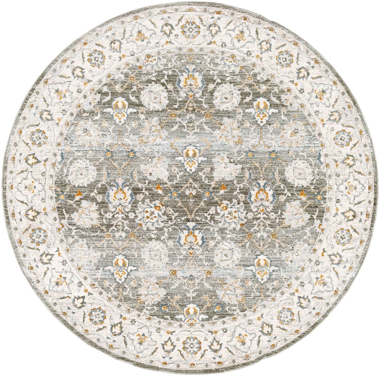 Livabliss Dresden Dre - 2312 Taupe, Dusty Sage, Off - White, Light Gray, Deep Teal Rug - Livabliss - dre2312 - 23