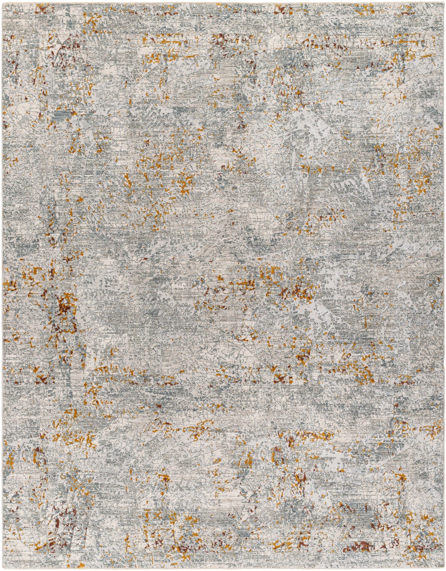 Livabliss Dresden Dre - 2314 Gray, White, Medium Gray, Light Slate, Mustard, Rust Rug - Livabliss - dre2314 - 23