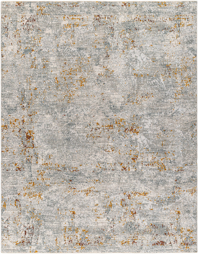 Livabliss Dresden Dre - 2314 Gray, White, Medium Gray, Light Slate, Mustard, Rust Rug - Livabliss - dre2314 - 23
