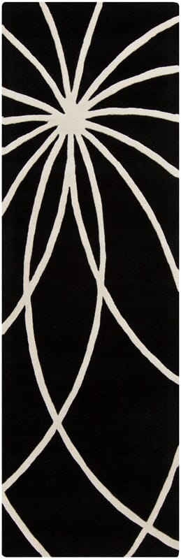 Livabliss Forum fm - 7072 Black / White Rugs - Livabliss - fm7072 - 268