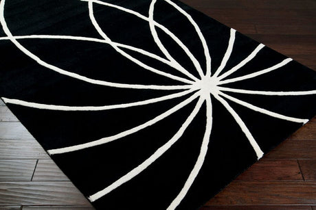 Livabliss Forum fm - 7072 Black / White Rugs - Livabliss - fm7072 - 4rd
