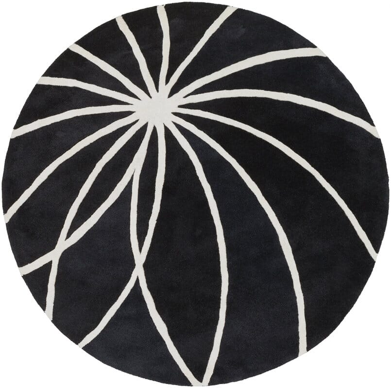 Livabliss Forum fm - 7072 Black / White Rugs - Livabliss - fm7072 - 4rd