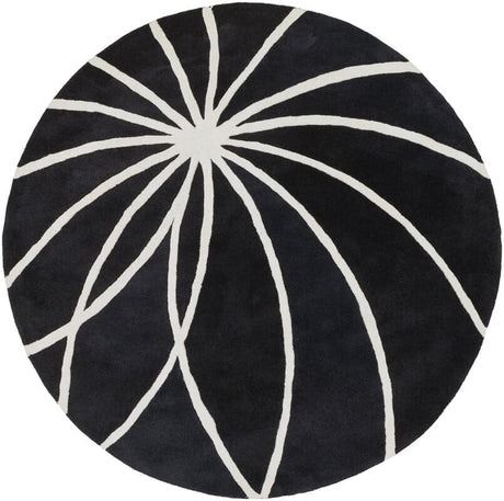 Livabliss Forum fm - 7072 Black / White Rugs - Livabliss - fm7072 - 4rd