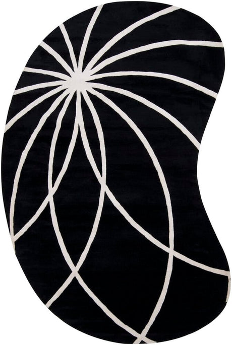 Livabliss Forum fm - 7072 Black / White Rugs - Livabliss - fm7072 - 810kdny