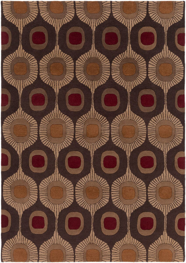 Livabliss Forum Fm - 7170 Dark Chocolate / Tan / Dark Beige Rugs - Livabliss - fm7170 - 4rd
