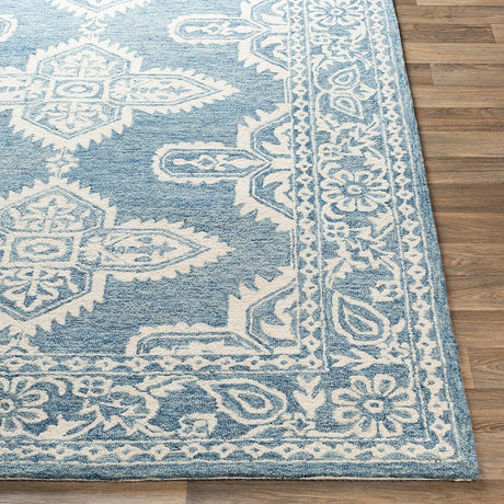 Livabliss Granada Gnd - 2300 Aqua, Dark Blue, Cream Rugs - Livabliss - gnd2300 - 23