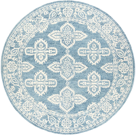 Livabliss Granada Gnd - 2300 Aqua, Dark Blue, Cream Rugs - Livabliss - gnd2300 - 6rd