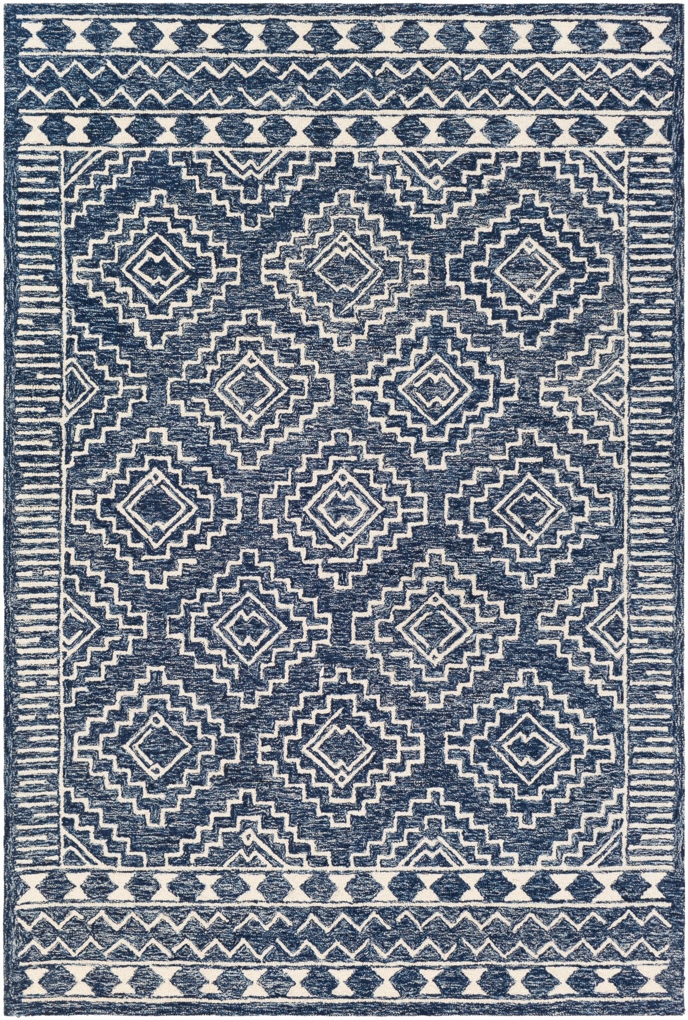 Livabliss Granada Gnd - 2322 Dark Blue, Denim, Ivory Rugs - Livabliss - gnd2322 - 23