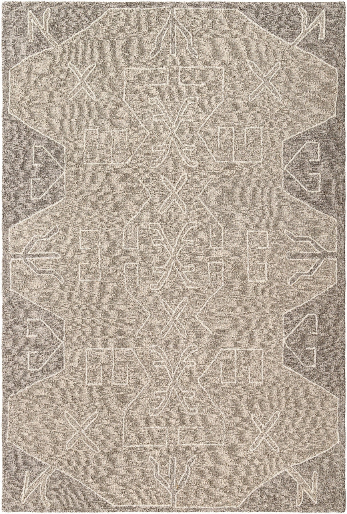Livabliss Granada Gnd - 2352 Metallic - Silver, Warm Grey, Sage Rug - Livabliss - gnd2352 - 23