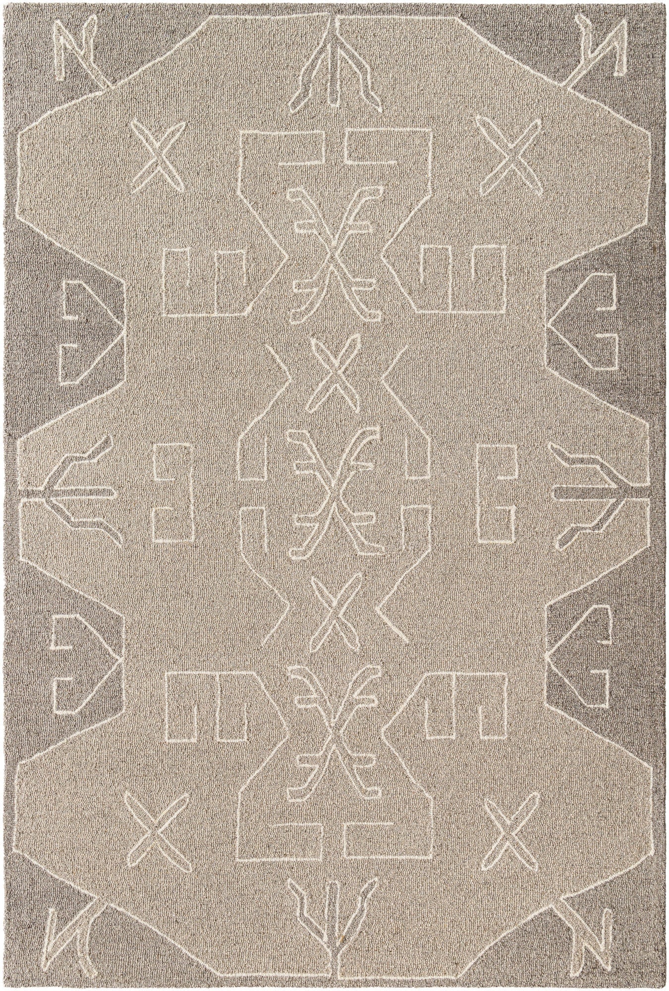 Livabliss Granada Gnd - 2352 Metallic - Silver, Warm Grey, Sage Rug - Livabliss - gnd2352 - 23