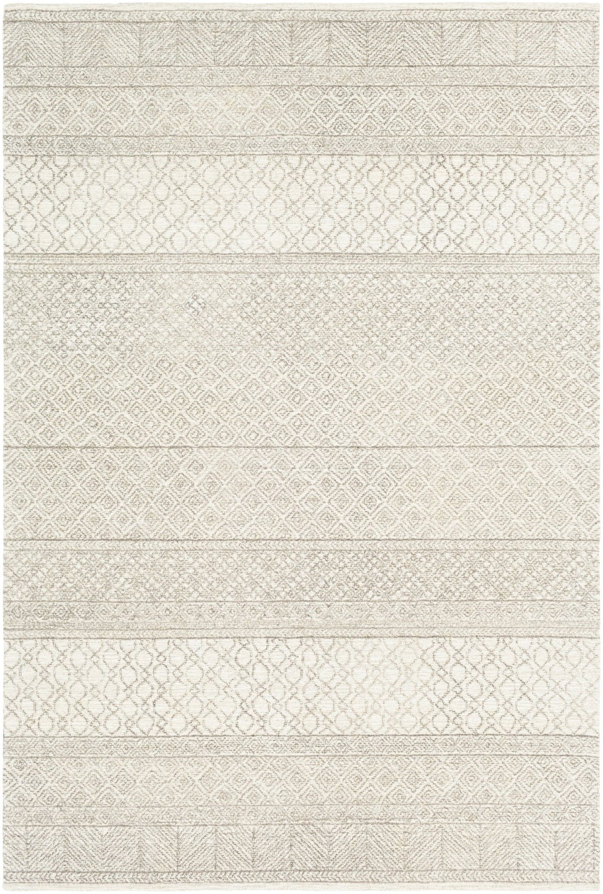 Livabliss Maroc Mar - 2302 Ivory, Gray, Medium Gray, Dark Brown Rug - Livabliss - mar2302 - 46