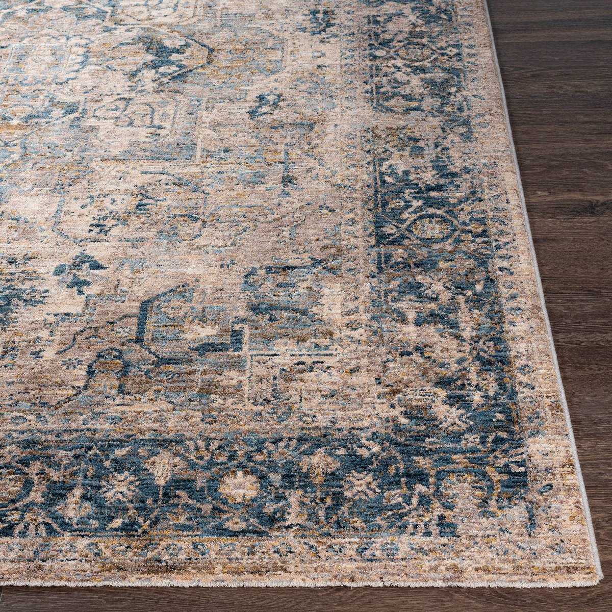 Livabliss Mirabel Mbe - 2312 Teal, Aqua, Mustard, Taupe Rugs - Livabliss - mbe2312 - 23