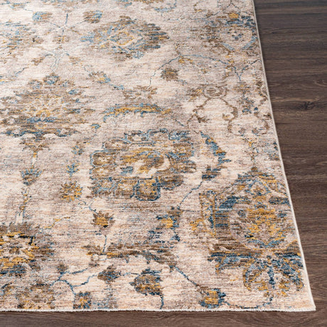 Livabliss Mirabel Mbe - 2316 Teal, Aqua, Mustard, Dark Brown Rugs - Livabliss - mbe2316 - 23