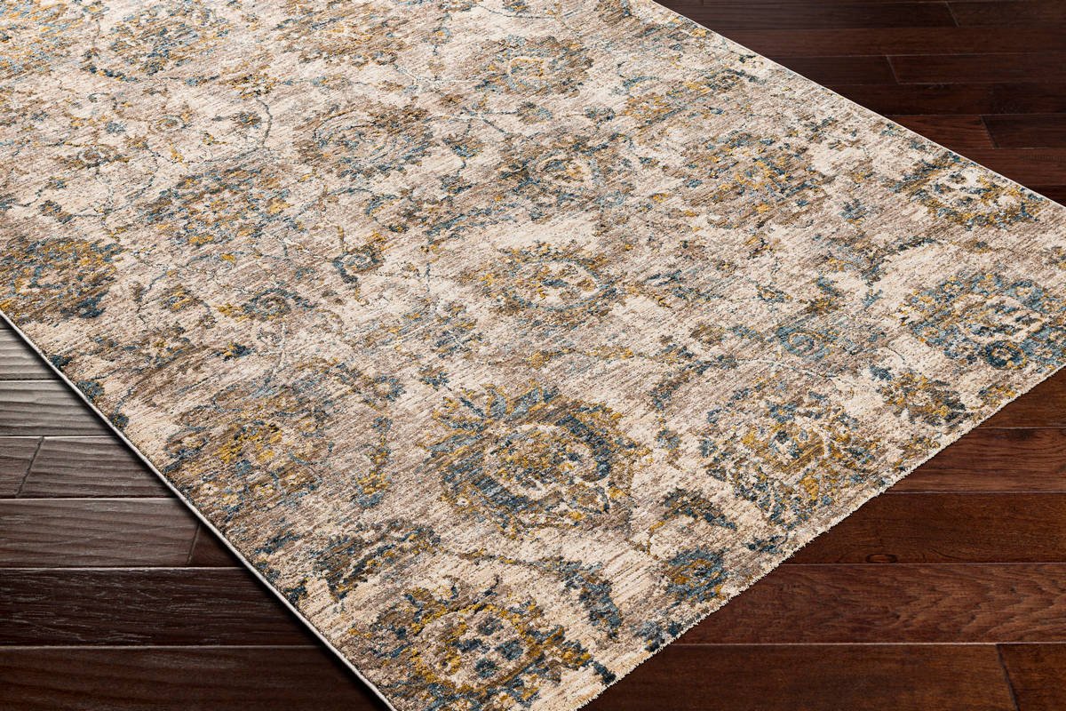 Livabliss Mirabel Mbe - 2316 Teal, Aqua, Mustard, Dark Brown Rugs - Livabliss - mbe2316 - 23
