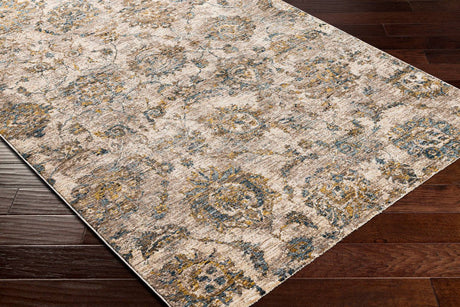 Livabliss Mirabel Mbe - 2316 Teal, Aqua, Mustard, Dark Brown Rugs - Livabliss - mbe2316 - 23