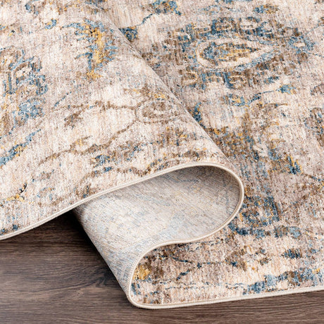 Livabliss Mirabel Mbe - 2316 Teal, Aqua, Mustard, Dark Brown Rugs - Livabliss - mbe2316 - 23