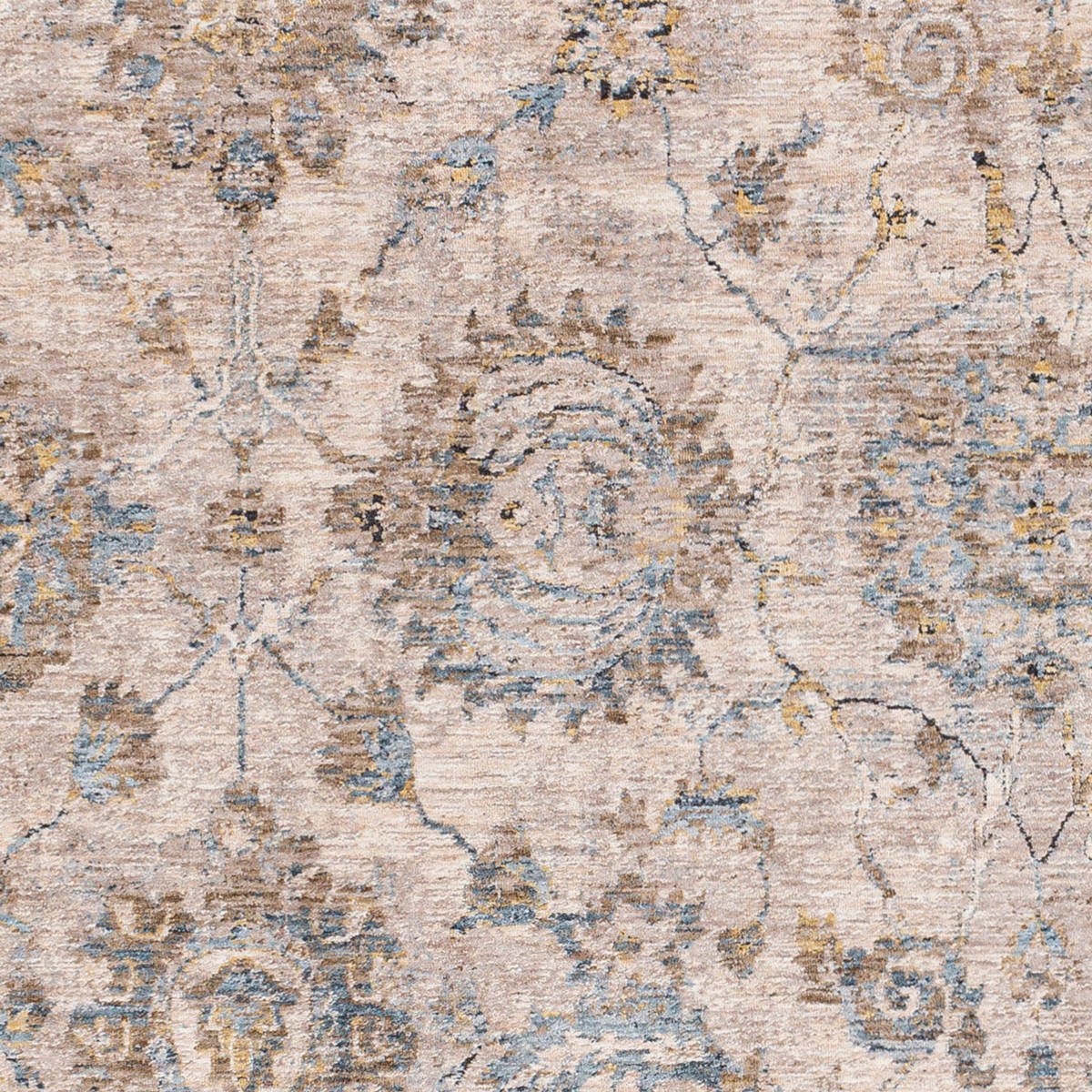 Livabliss Mirabel Mbe - 2316 Teal, Aqua, Mustard, Dark Brown Rugs - Livabliss - mbe2316 - 23
