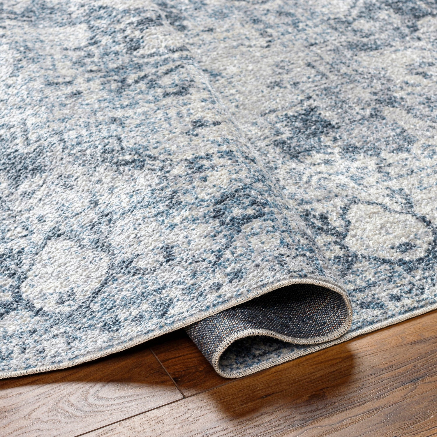 Surya Lillian Lll-2334 Oatmeal, Gray, Black, Dark Blue, Brown Rug.
