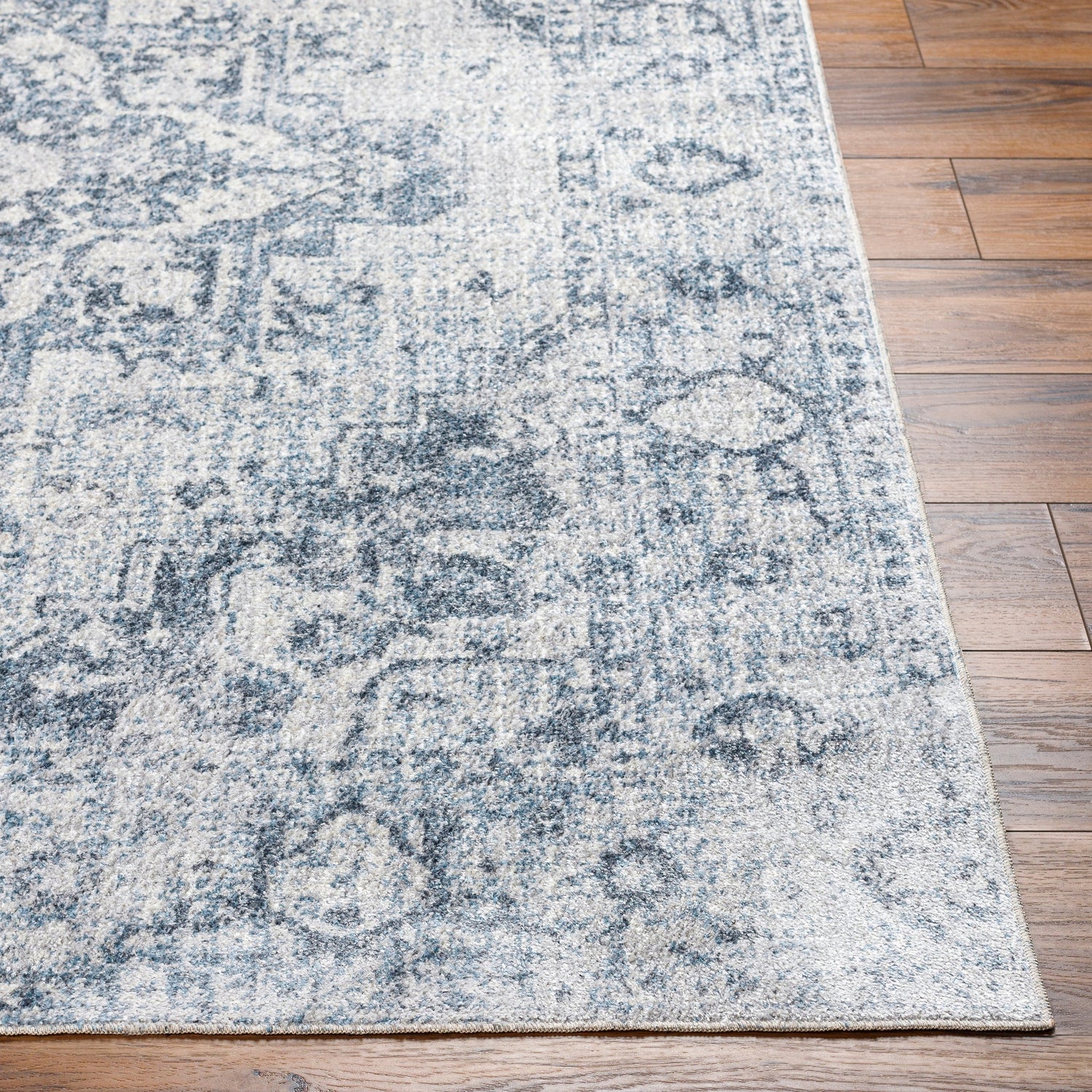 Surya Lillian Lll-2334 Oatmeal, Gray, Black, Dark Blue, Brown Rug.
