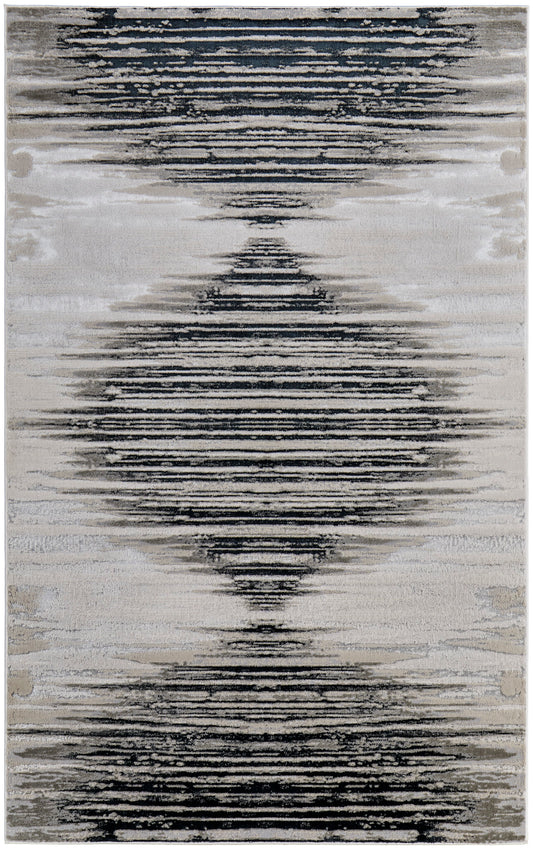 Feizy Micah 69439Lrf Black/Silver/Taupe Area Rug