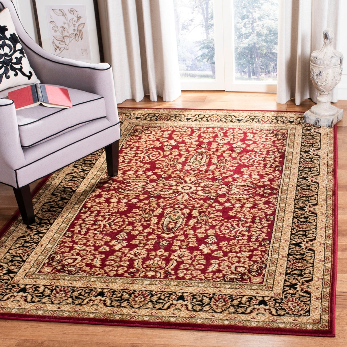 Safavieh Lyndhurst lnh214a Red / Black Rugs