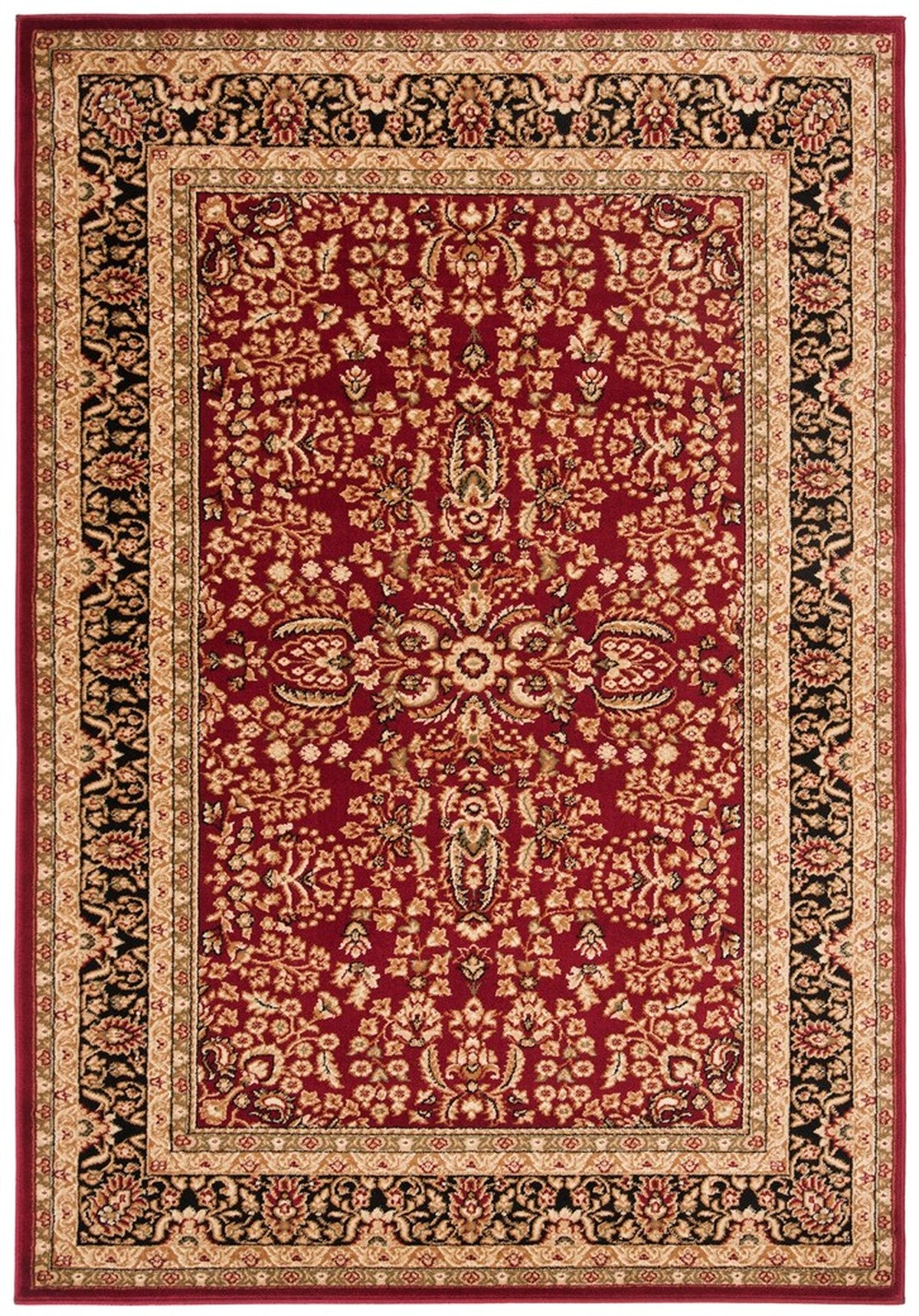 Safavieh Lyndhurst lnh214a Red / Black Rugs