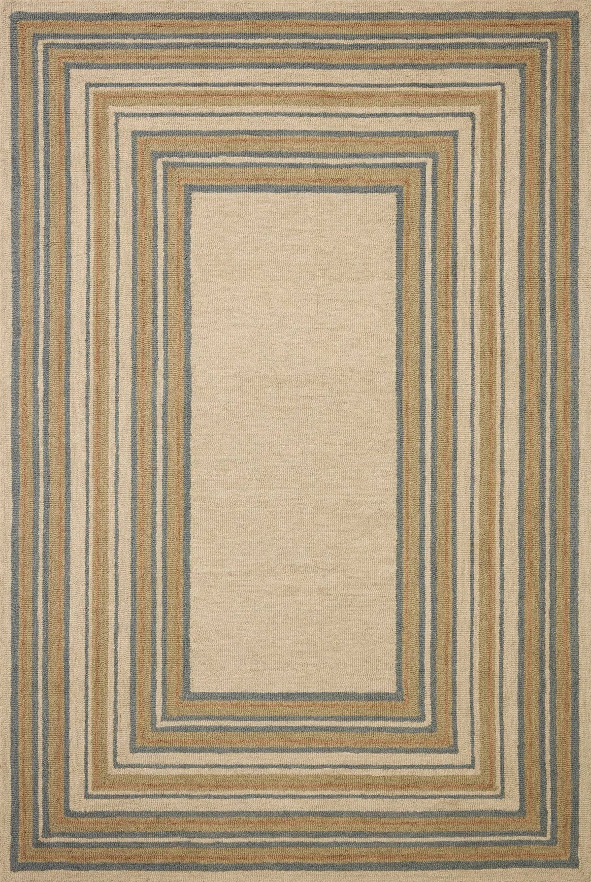 Chris Loves Julia x Loloi Alfie ALF-05 Natural / Multi Rug - main flat