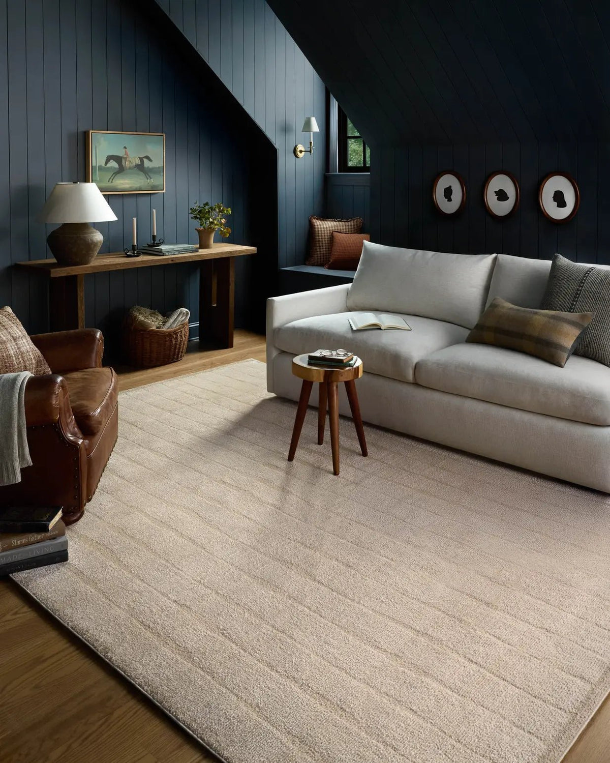 Chris Loves Julia x Loloi Calvin CLV-02 Ivory / Oatmeal Rug - room scene 3