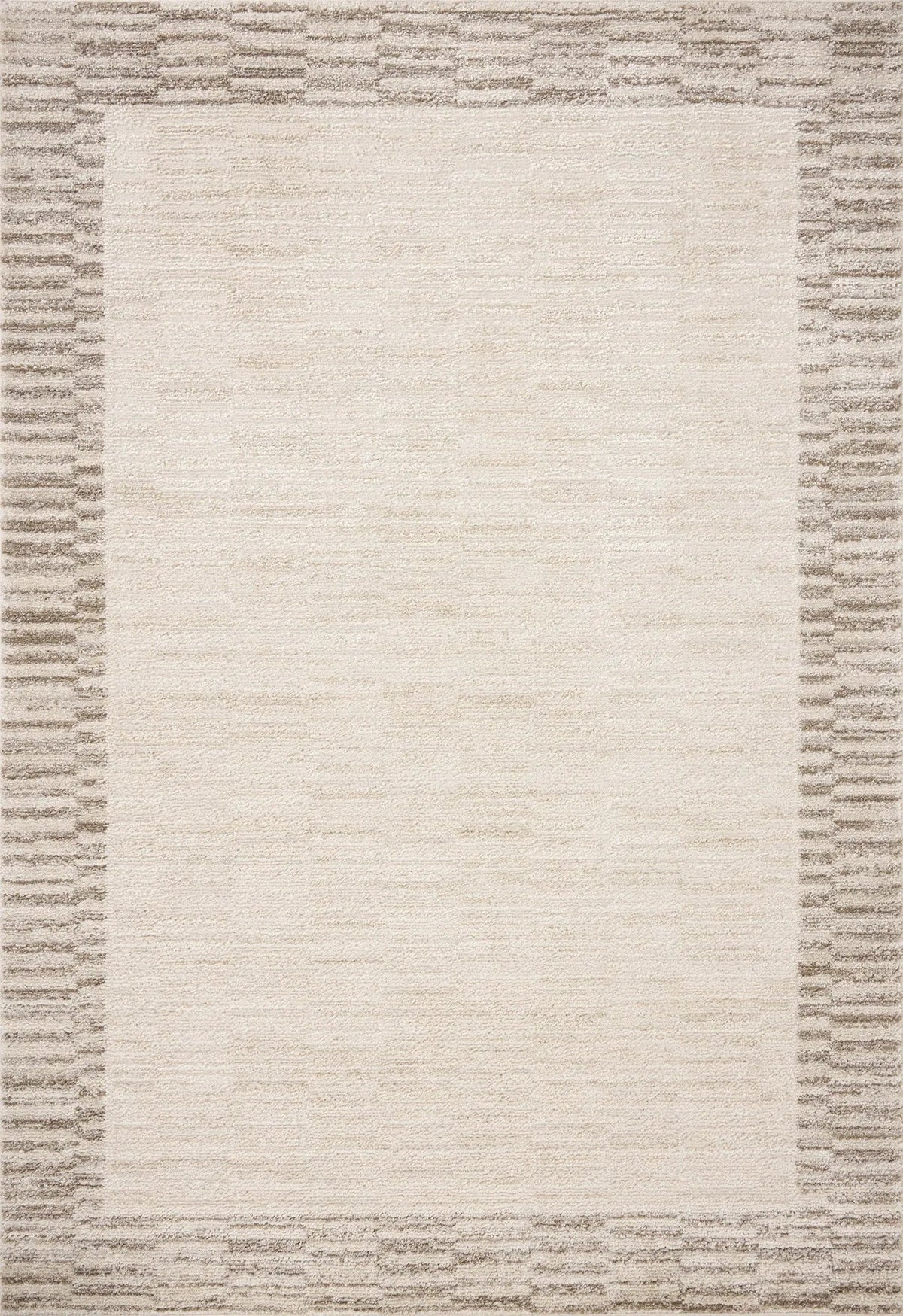 Chris Loves Julia x Loloi Calvin CLV-04 Ivory / Pebble Rug - main flat