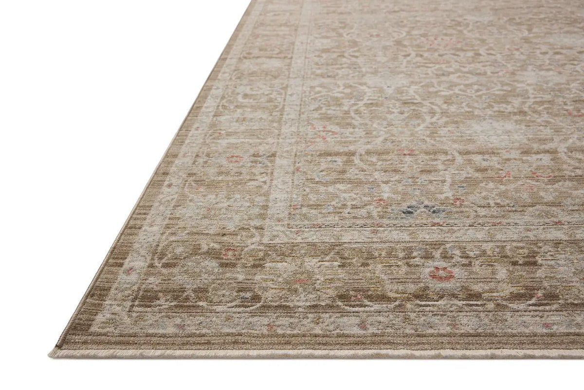 Chris Loves Julia x Loloi Ida IDA-03 Bark / Multi Rug - rug corner