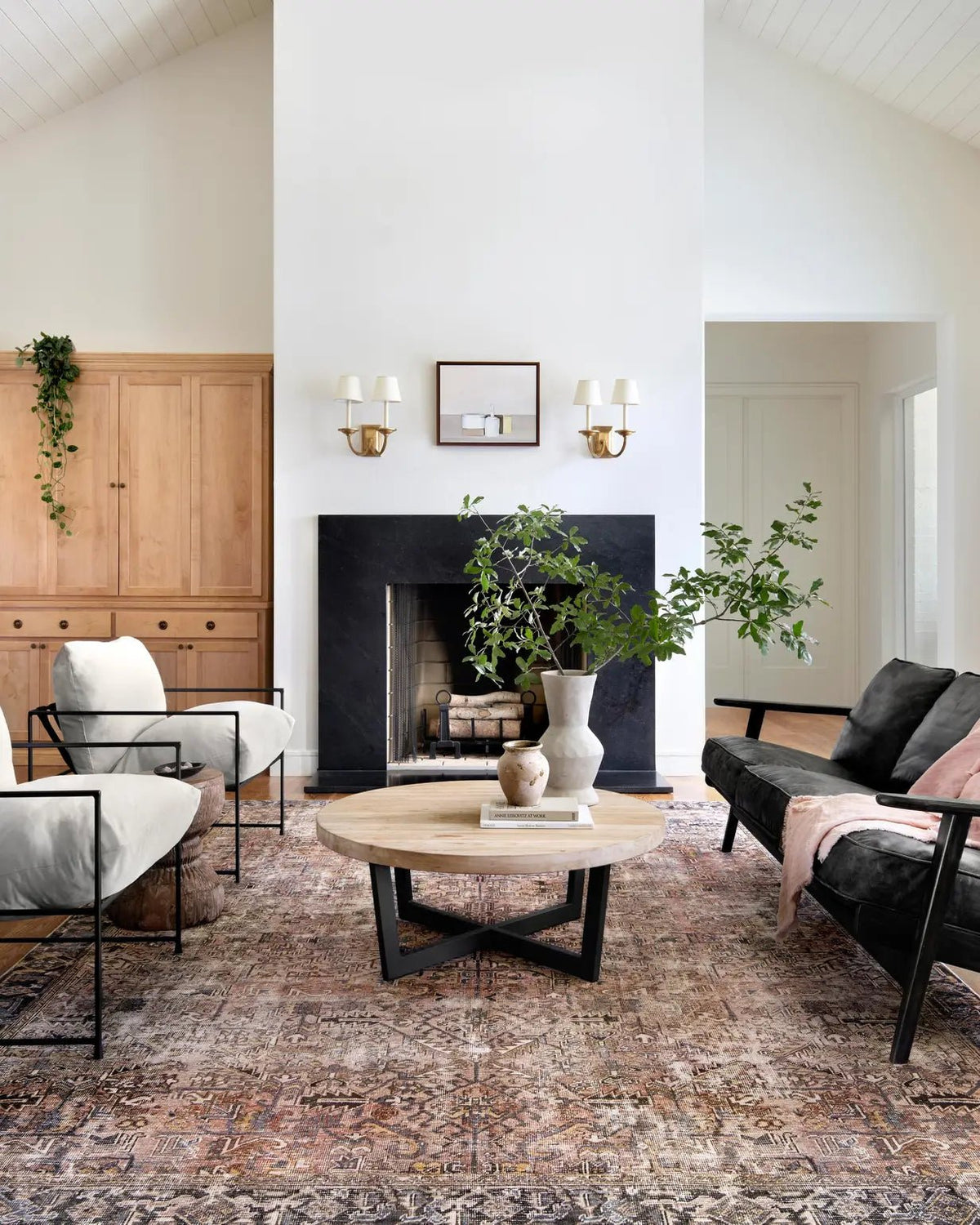 Chris Loves Julia x Loloi Jules 2-Jul Terracotta / Multi Rug - room scene 1