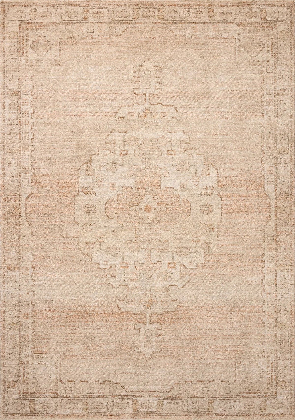 Chris Loves Julia x Loloi Palma PLM-02 Spice / Natural Rug - main flat
