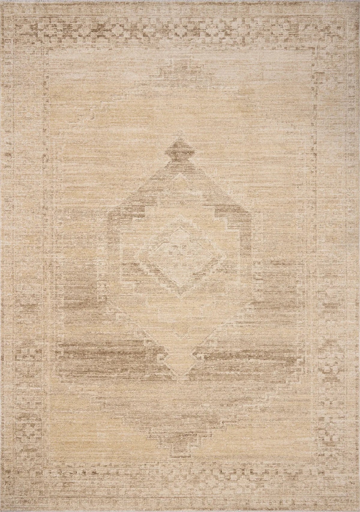 Chris Loves Julia x Loloi Palma PLM-07 Wheat / Taupe Rug - main flat