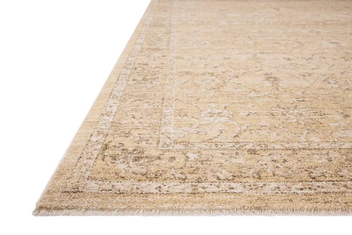 Chris Loves Julia x Loloi Palma PLM-10 Wheat / Bark Rug - rug corner
