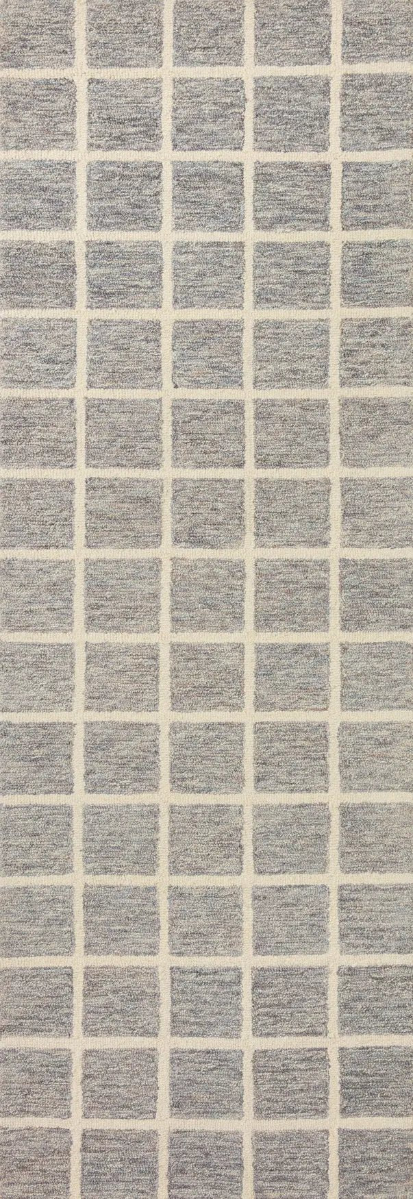 Chris Loves Julia x Loloi Polly POL-05 Slate / Ivory Rug - runner flat