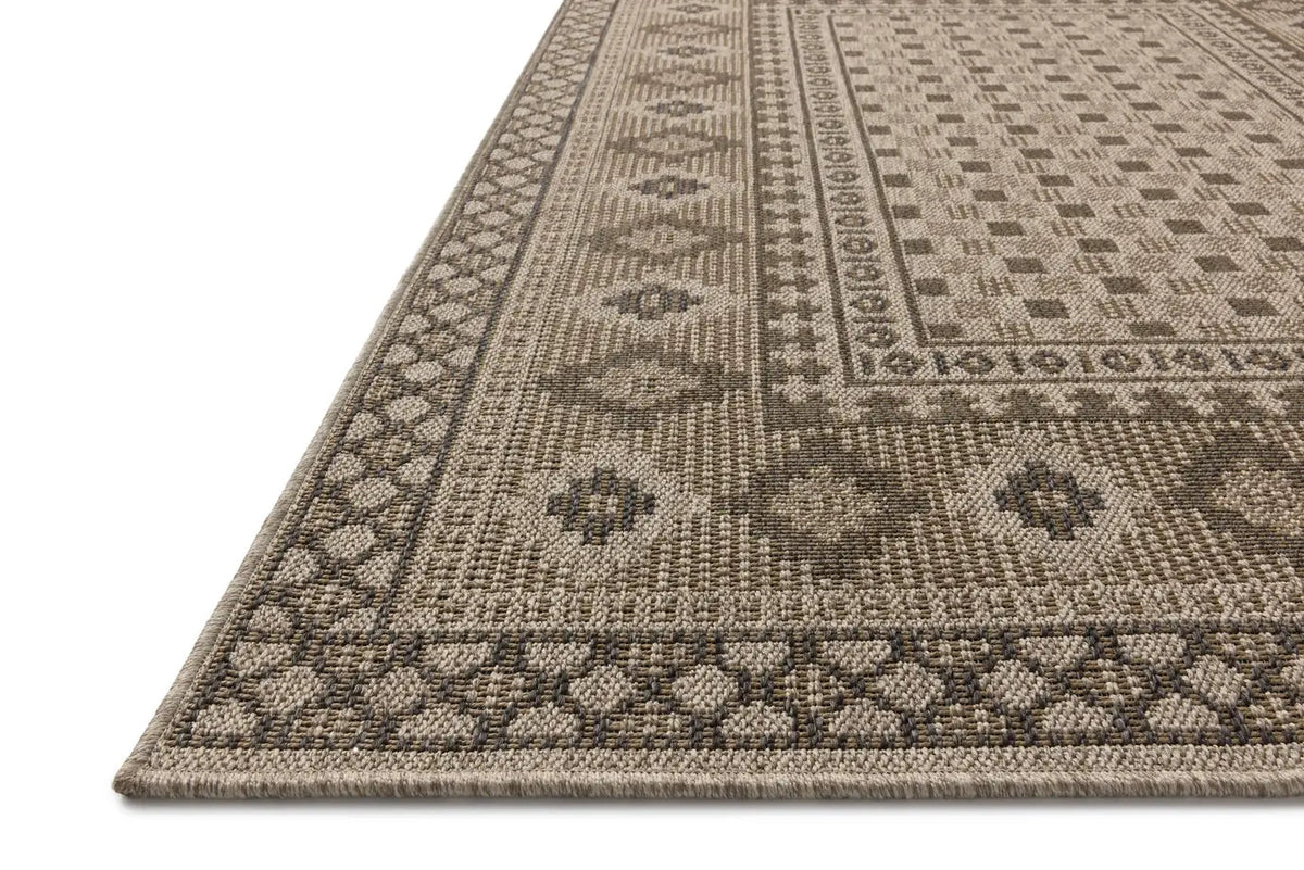 Chris Loves Julia x Loloi Providence PRC-07 Dove / Charcoal Rug - rug corner