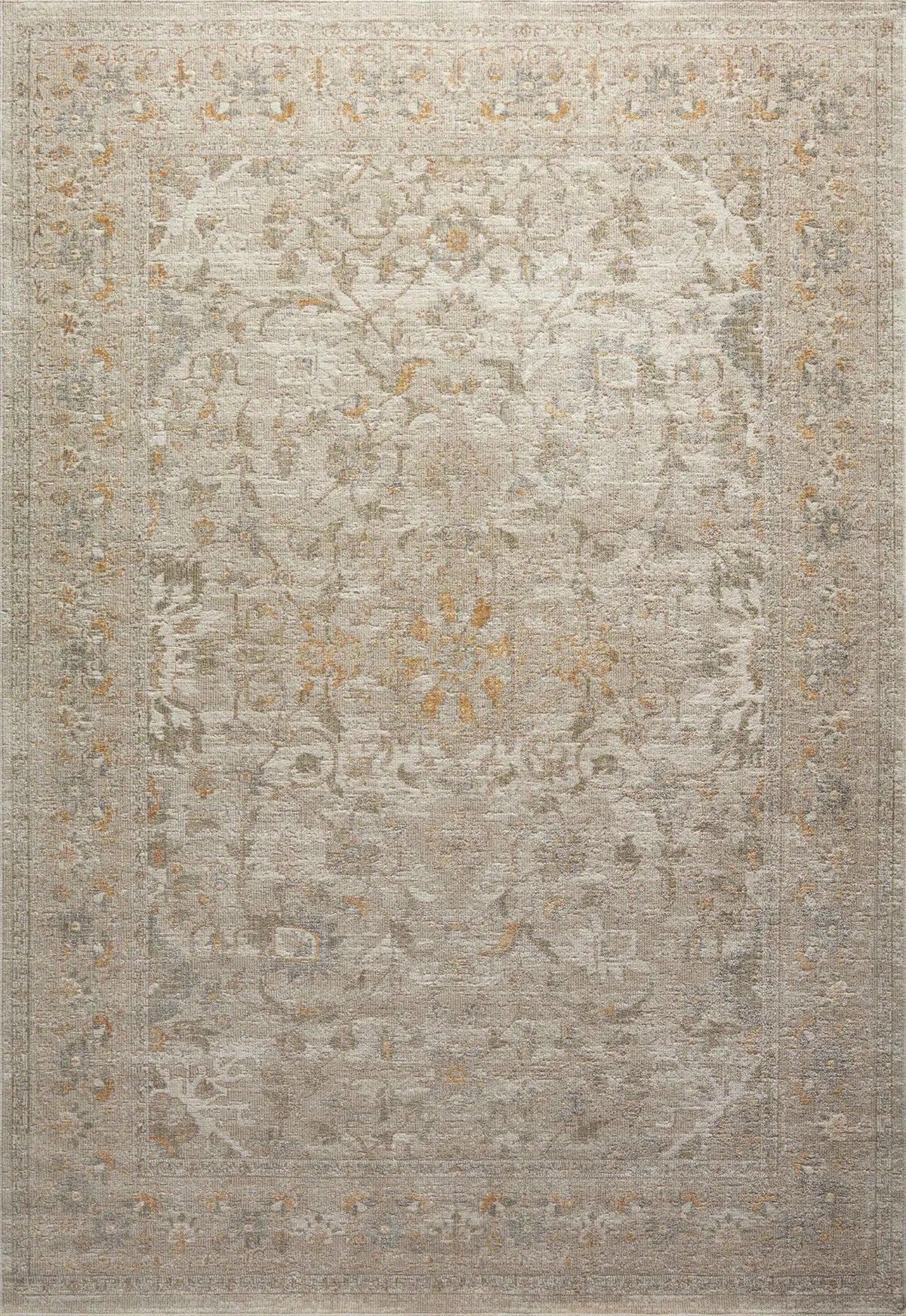 Chris Loves Julia x Loloi Rosemarie ROE-02 Ivory / Natural Rug - main flat