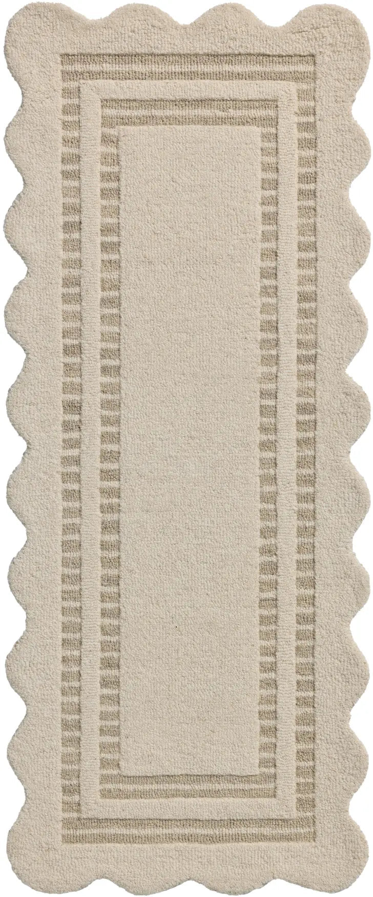Chris Loves Julia x Loloi Scottie SCO-01 Ivory / Grey Rug - runner flat