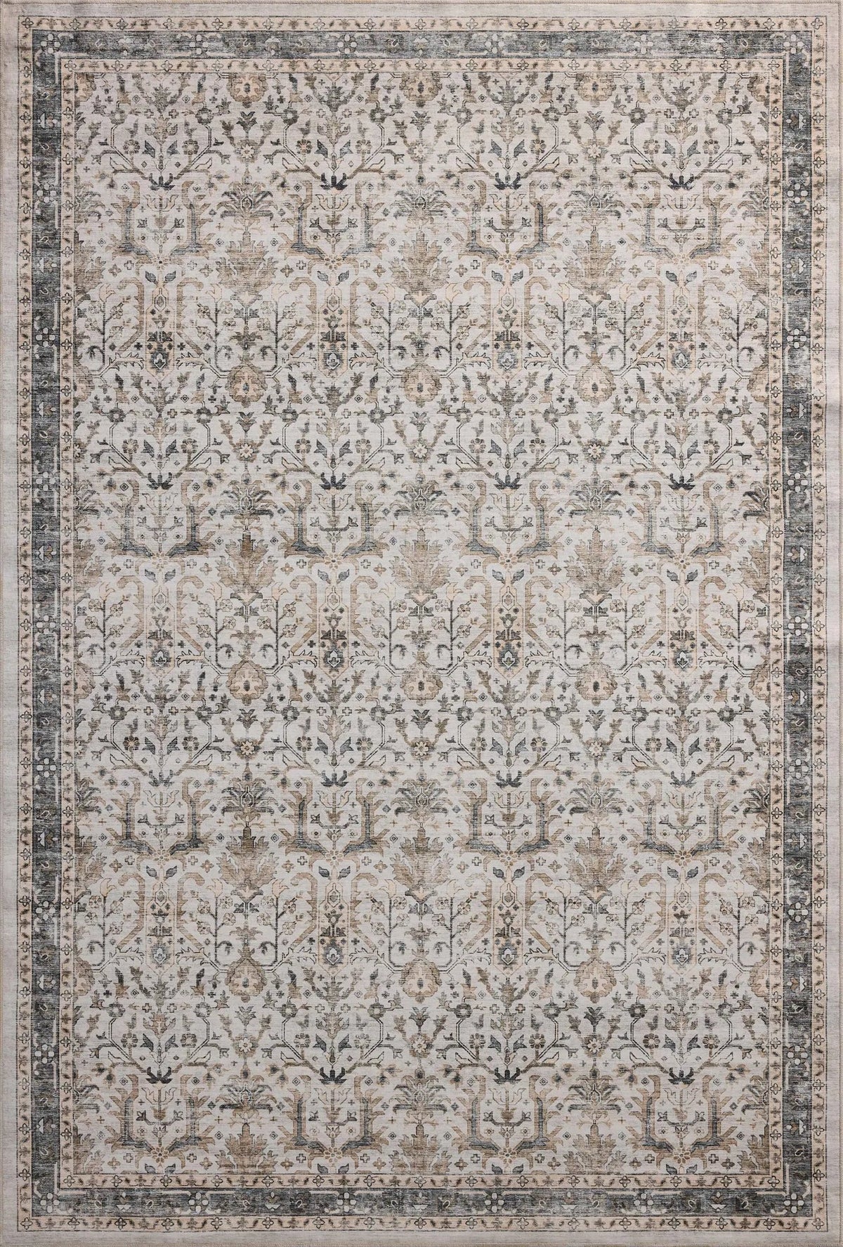 Loloi Anniston ANS-01 Ivory / Stone Rug - main flat