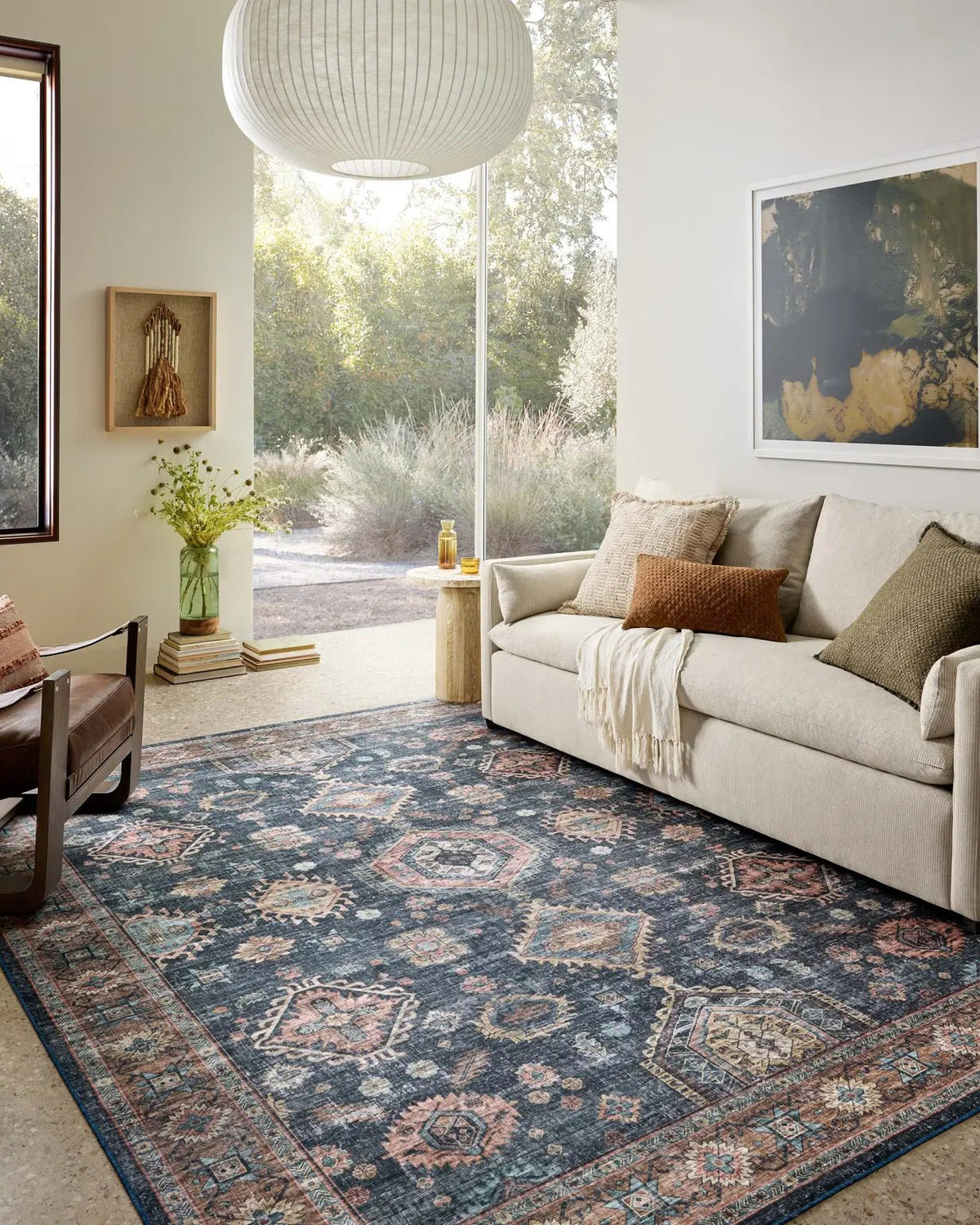 Loloi Anniston ANS-03 Denim / Sunset Rug - room scene 3