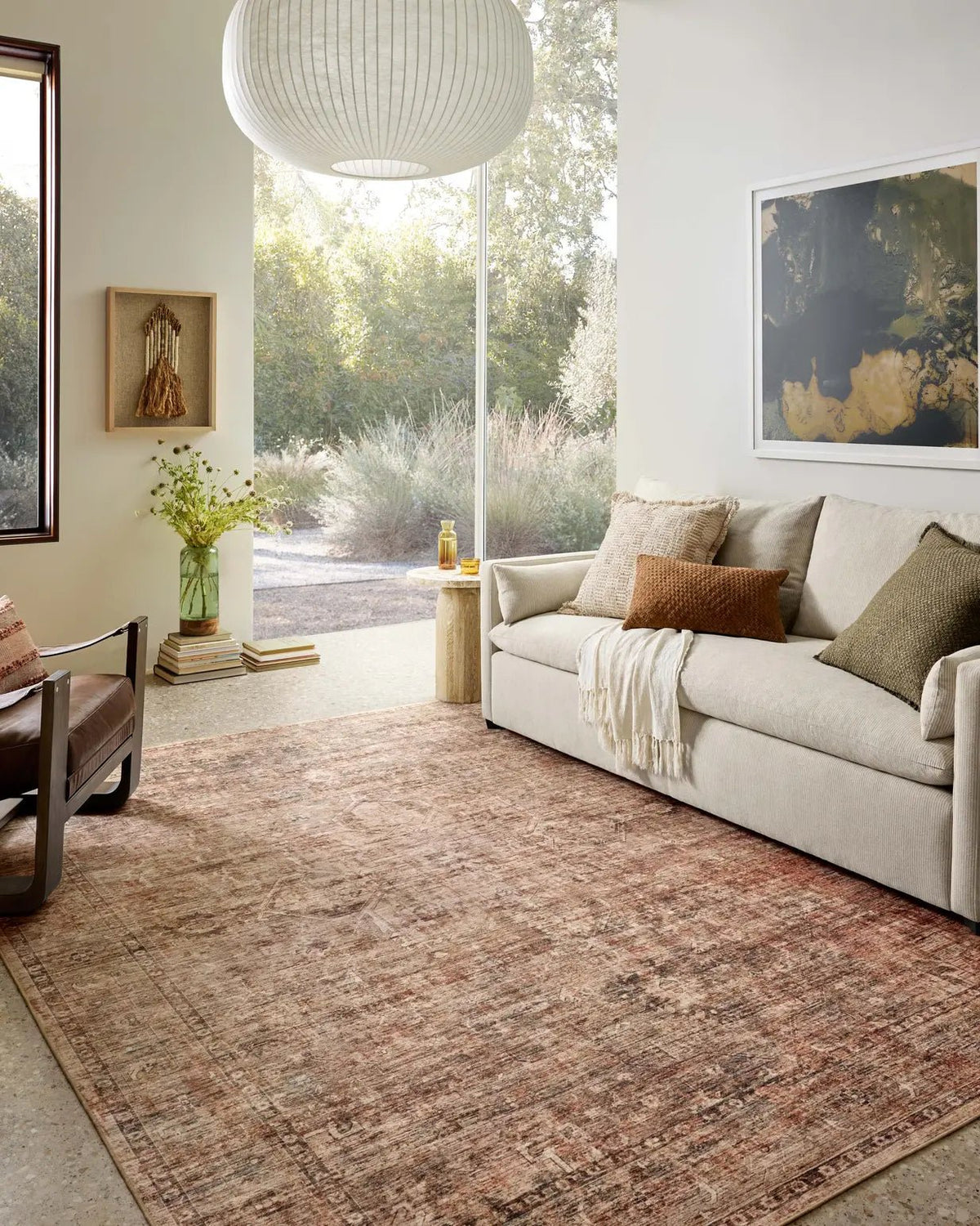 Loloi Anniston ANS-06 Clay / Charcoal Rug - room scene 3