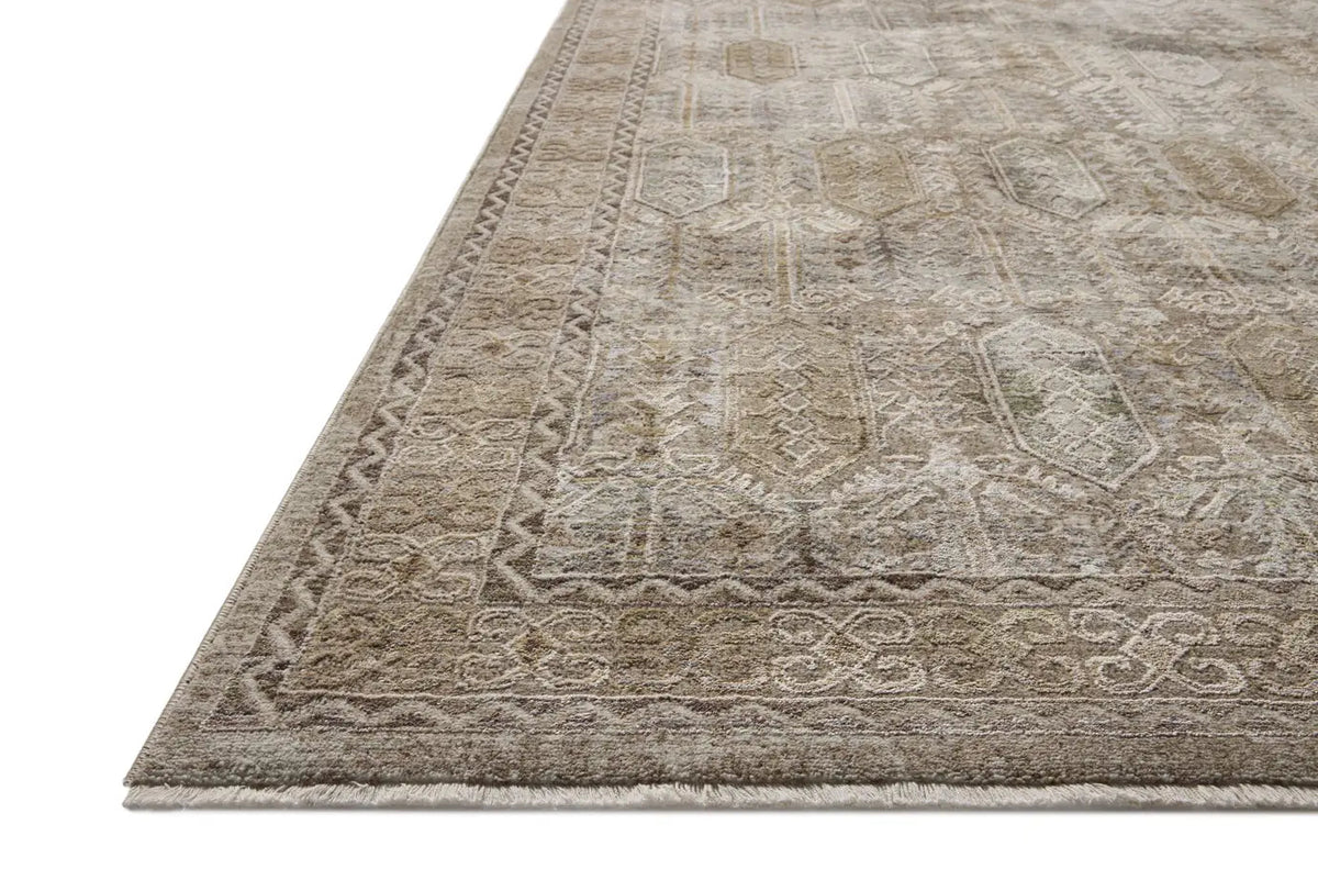 Loloi Aylin AYL-07 Taupe / Multi Rug - rug corner