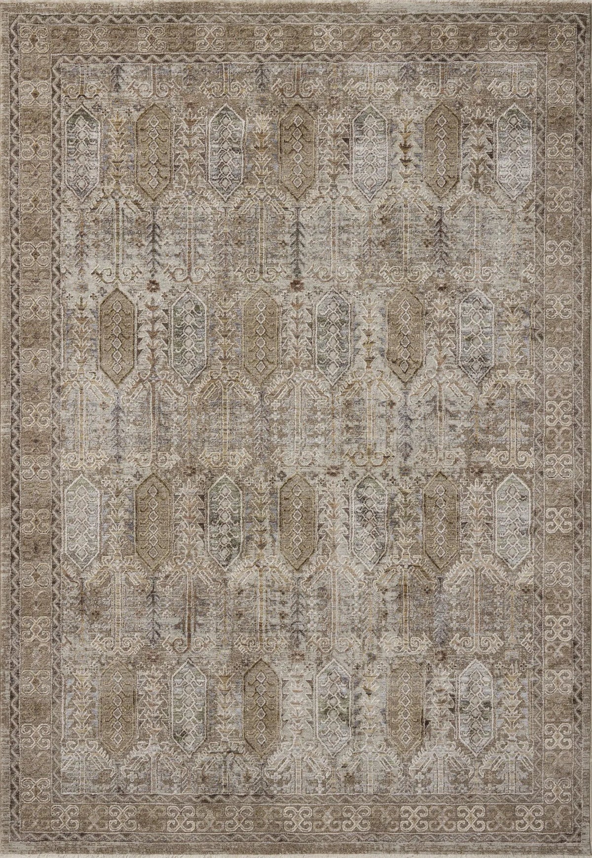 Loloi Aylin AYL-07 Taupe / Multi Rug - main flat