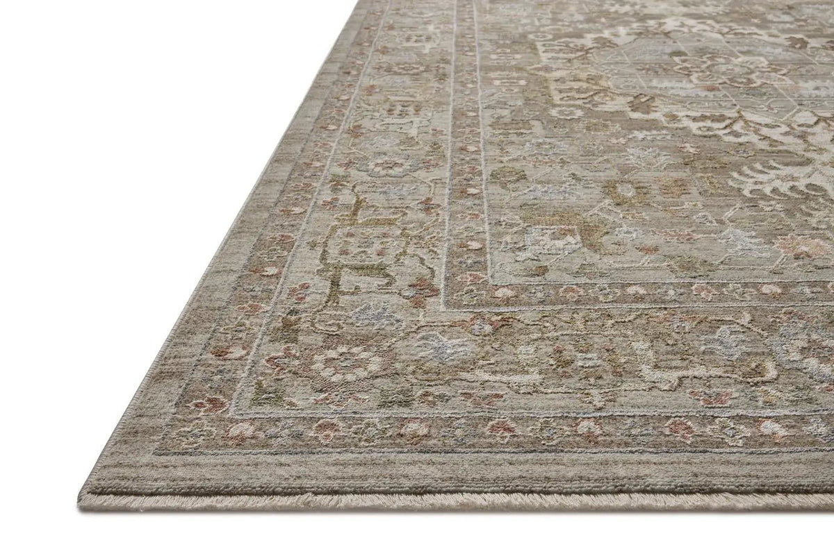 Loloi Aylin AYL-08 Mushroom / Fiesta Rug - rug corner