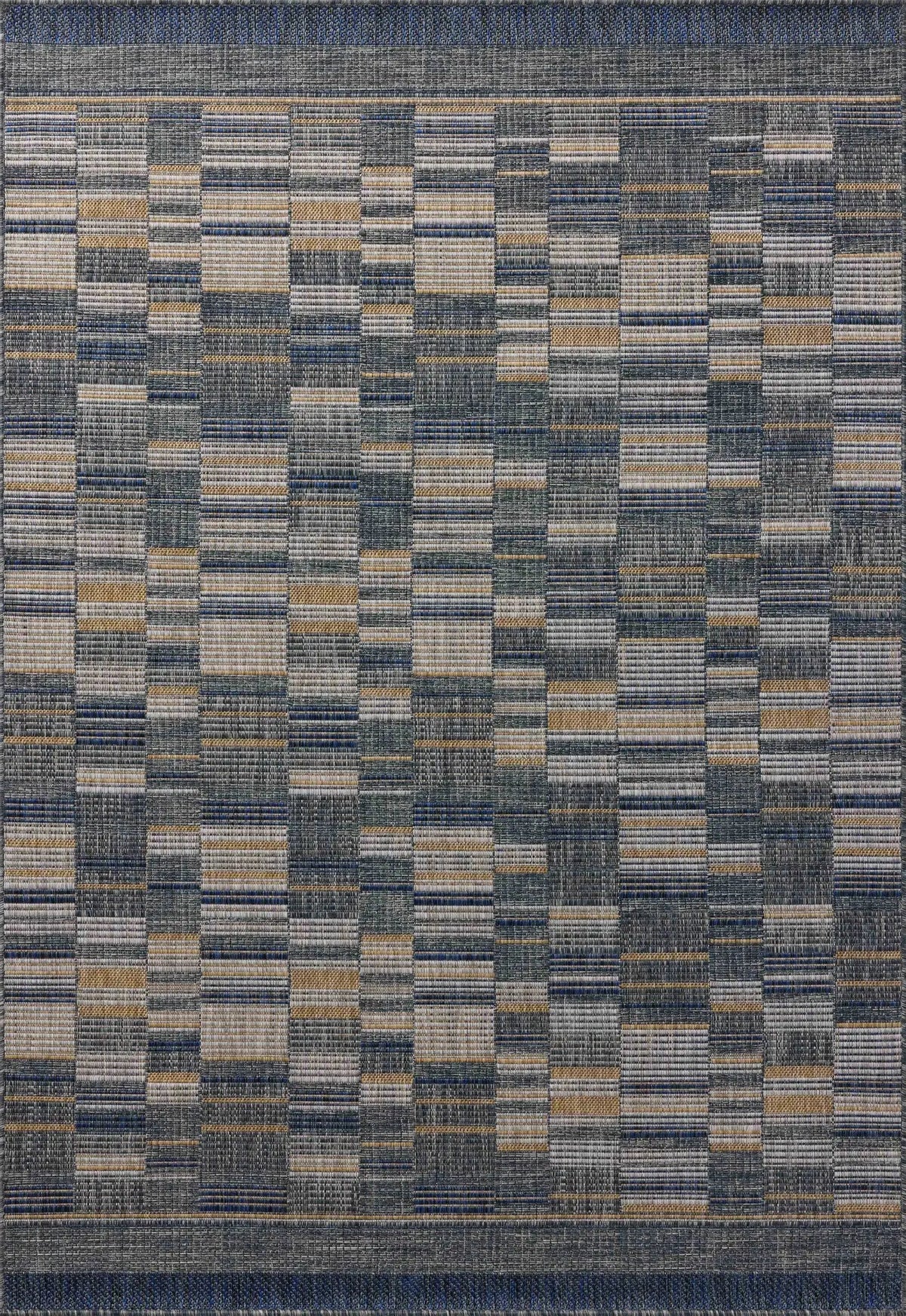 Loloi Birch BIR-04 Denim / Gold Rug - main flat