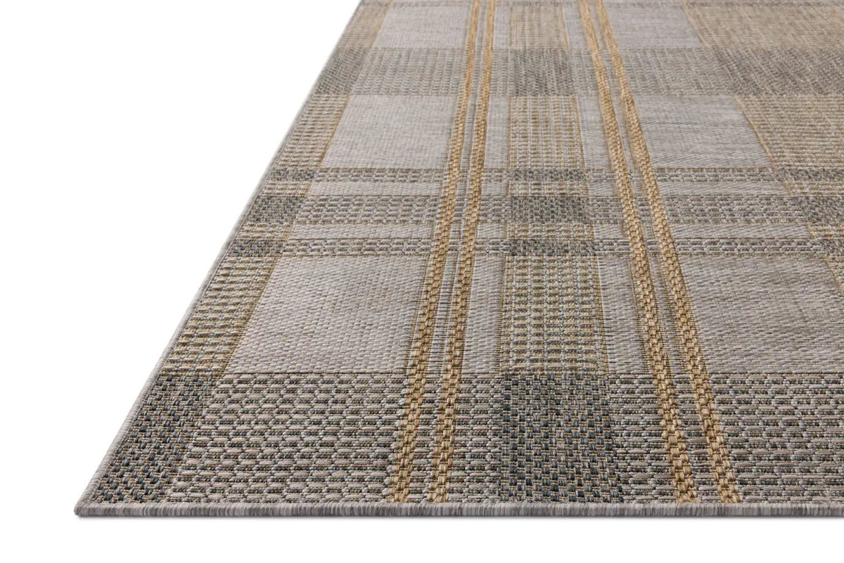 Loloi Birch BIR-05 Bone / Gold Rug - rug corner