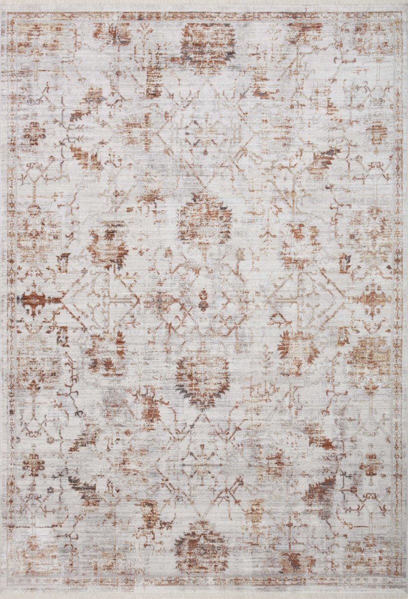 Loloi Bonney Bny-04 Silver/Sunset Rug.