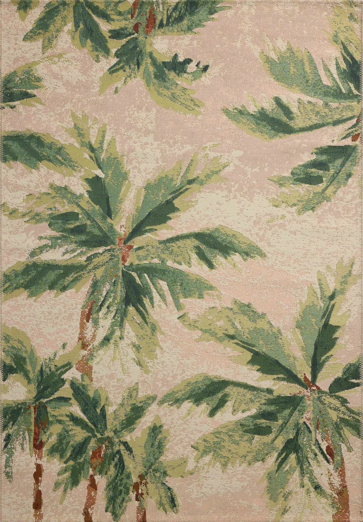 Loloi Botanical BOT-04 Clay / Green Rug - main flat