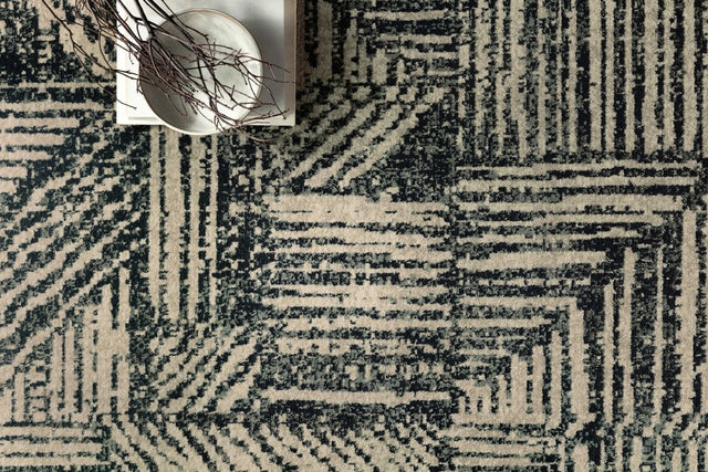 Loloi Bowery Bow-01 Midnight/Taupe Rugs.