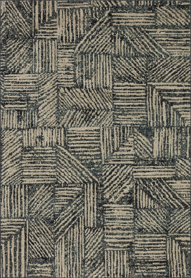 Loloi Bowery Bow-01 Midnight/Taupe Rugs.
